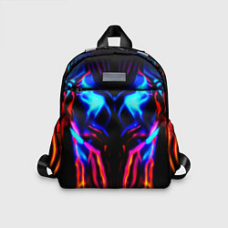 Детский рюкзак Неоновый киберкостюм, цвет: 3D-принт