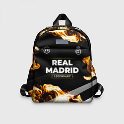Детский рюкзак Real Madrid legendary sport fire, цвет: 3D-принт