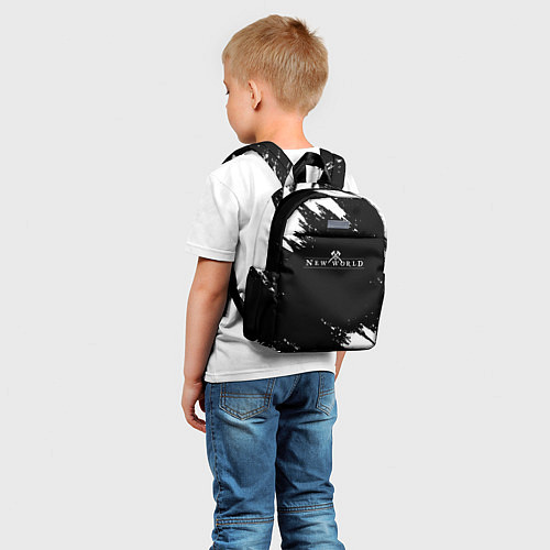 Детский рюкзак New world штрихи красок / 3D-принт – фото 5