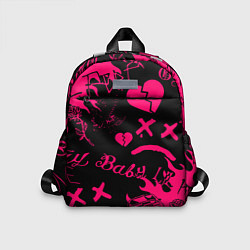 Детский рюкзак Lil peep pink steel rap