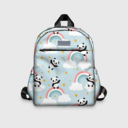 Детский рюкзак Панда на радуге