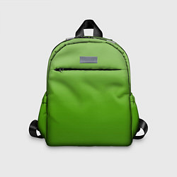 Детский рюкзак Градиент яблочный зелёный, цвет: 3D-принт