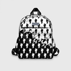 Детский рюкзак Billie Eilish pattern black, цвет: 3D-принт