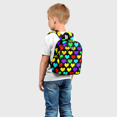 Детский рюкзак Undertale heart pattern / 3D-принт – фото 5