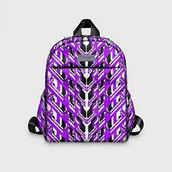 Детский рюкзак Фиолетовая техно броня, цвет: 3D-принт
