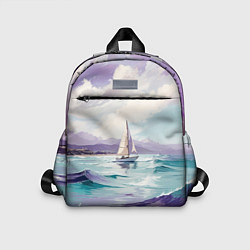 Детский рюкзак Яхта идущая по волнам, цвет: 3D-принт