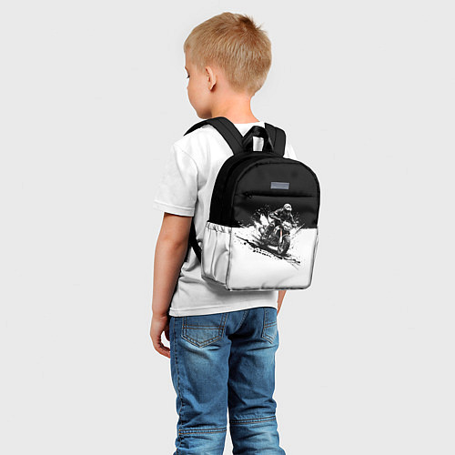 Детский рюкзак Scrambler BlacknWhite / 3D-принт – фото 5
