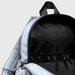 Детский рюкзак Паттерн бело-голубой, цвет: 3D-принт — фото 2