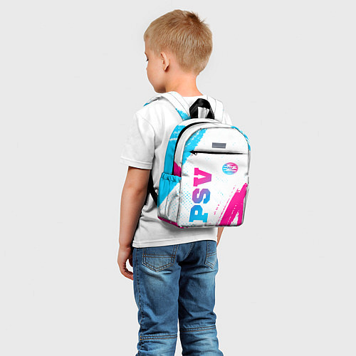 Детский рюкзак PSV neon gradient style вертикально / 3D-принт – фото 5