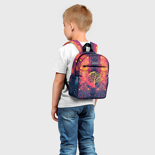 Детский рюкзак Логотип кибернетического дерева / 3D-принт – фото 5