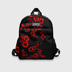 Детский рюкзак Клеймо жертвы из аниме Берсерк - красные цветы, цвет: 3D-принт