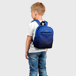 Детский рюкзак Градиент мелкая мозаика сине-чёрный, цвет: 3D-принт — фото 2