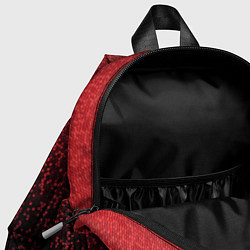 Детский рюкзак Градиент мозаика красно-чёрный, цвет: 3D-принт — фото 2
