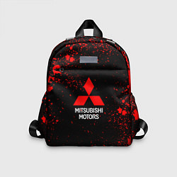 Детский рюкзак Митсубиси - красные брызги, цвет: 3D-принт