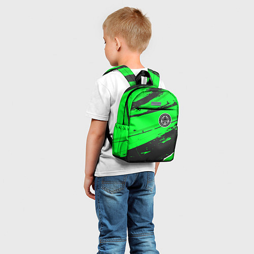 Детский рюкзак Leicester City sport green / 3D-принт – фото 5