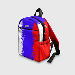Детский рюкзак Штрихи триколор, цвет: 3D-принт — фото 2