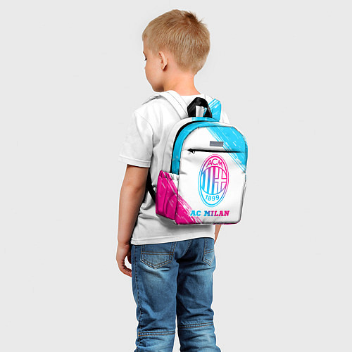 Детский рюкзак AC Milan neon gradient style / 3D-принт – фото 5