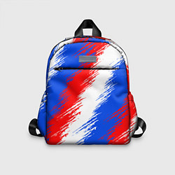 Детский рюкзак Триколор штрихи красок, цвет: 3D-принт