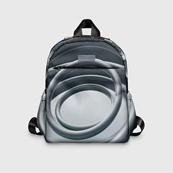 Детский рюкзак Серые кольца, цвет: 3D-принт