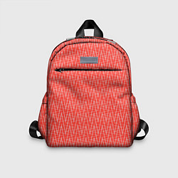 Детский рюкзак Светлый красный треугольные полосы