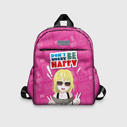 Детский рюкзак Позитивная девочка в стиле манга, цвет: 3D-принт