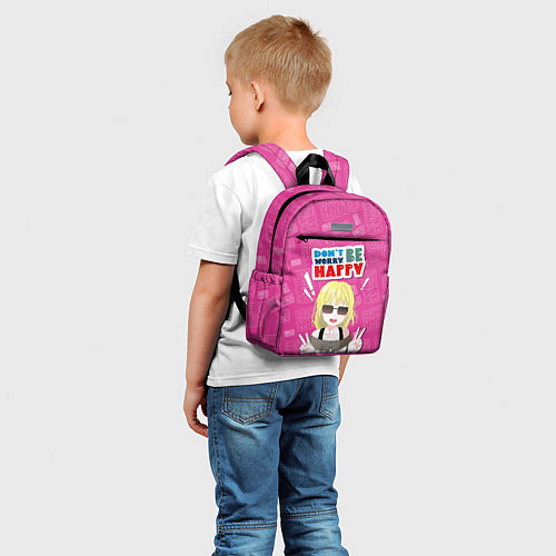 Детский рюкзак Позитивная девочка в стиле манга / 3D-принт – фото 5