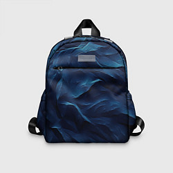 Детский рюкзак Синие глубокие абстрактные волны, цвет: 3D-принт