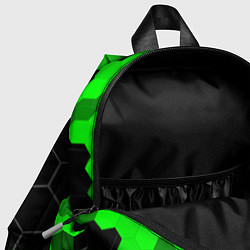 Детский рюкзак Chrysler green sport hexagon, цвет: 3D-принт — фото 2