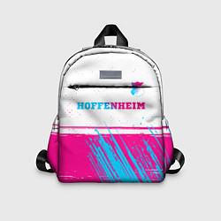 Детский рюкзак Hoffenheim neon gradient style посередине, цвет: 3D-принт