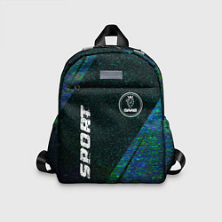 Детский рюкзак Saab sport glitch blue, цвет: 3D-принт