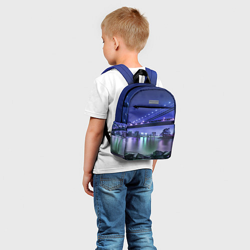Детский рюкзак Вечерняя Америка - мост / 3D-принт – фото 5
