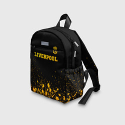 Детский рюкзак Liverpool - gold gradient посередине, цвет: 3D-принт — фото 2