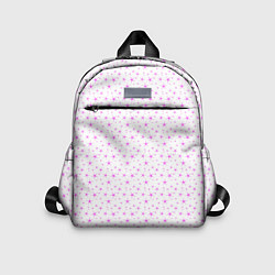 Детский рюкзак Белый с сиреневыми звёздочками