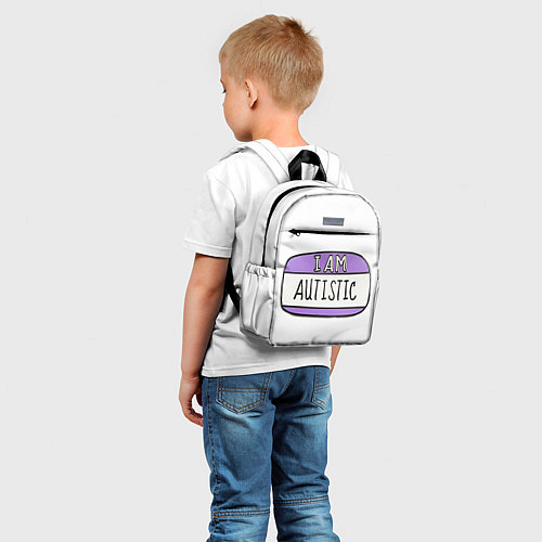 Детский рюкзак Аутист значок / 3D-принт – фото 5