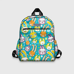 Детский рюкзак Разноцветные зайцы