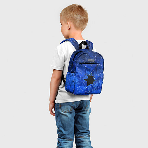Детский рюкзак Расколотое стекло - звездное небо / 3D-принт – фото 5