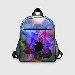 Детский рюкзак Расколотое стекло - космическая туманность, цвет: 3D-принт