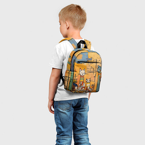 Детский рюкзак Котеечки / 3D-принт – фото 5
