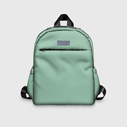 Детский рюкзак Светлый серо-зелёный однотонный паттерн, цвет: 3D-принт