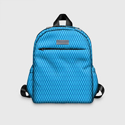 Детский рюкзак Паттерн яркий сине-голубой, цвет: 3D-принт