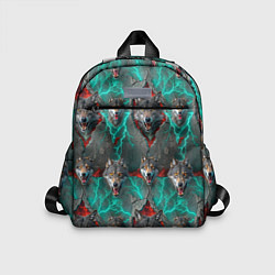 Детский рюкзак Паттерн из волков эпично