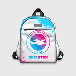 Детский рюкзак Brighton neon gradient style, цвет: 3D-принт