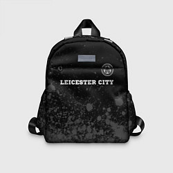 Детский рюкзак Leicester City sport на темном фоне посередине, цвет: 3D-принт