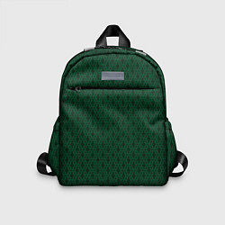 Детский рюкзак Тёмный зелёный королевский узор, цвет: 3D-принт