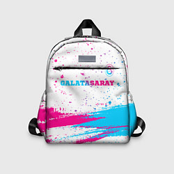 Детский рюкзак Galatasaray neon gradient style посередине, цвет: 3D-принт