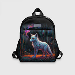 Детский рюкзак Белая лисица на фоне волшебного леса