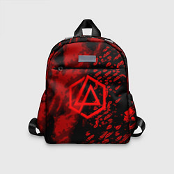 Детский рюкзак Linkin park red logo, цвет: 3D-принт