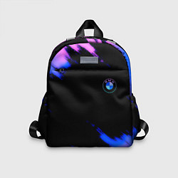 Детский рюкзак BMW неоновые краски спорт, цвет: 3D-принт