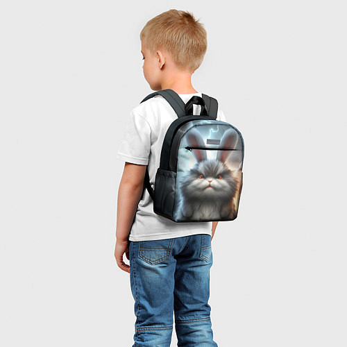 Детский рюкзак Грозный заяц / 3D-принт – фото 5