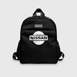 Детский рюкзак Nissan logo white, цвет: 3D-принт